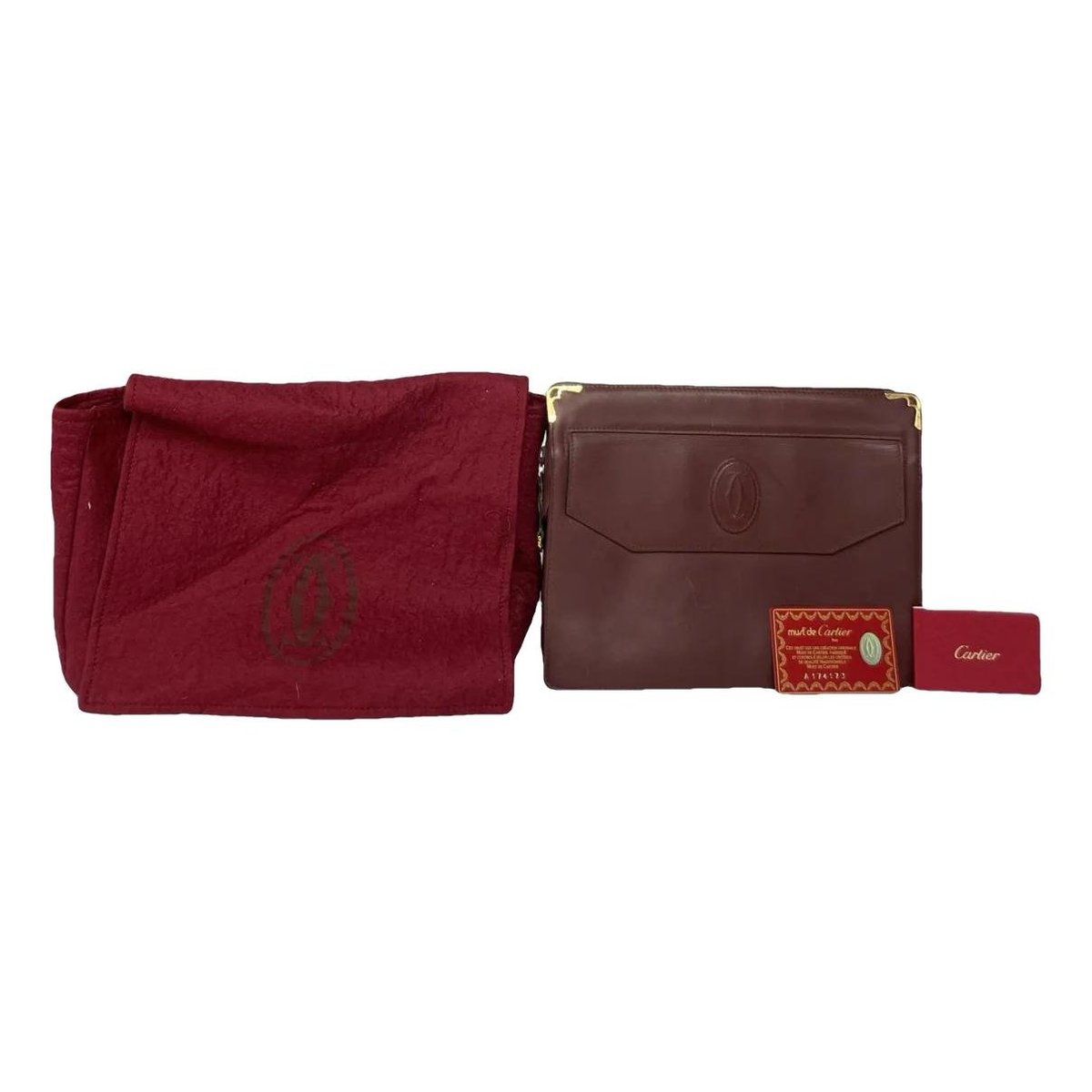 C patent leather clutch bag