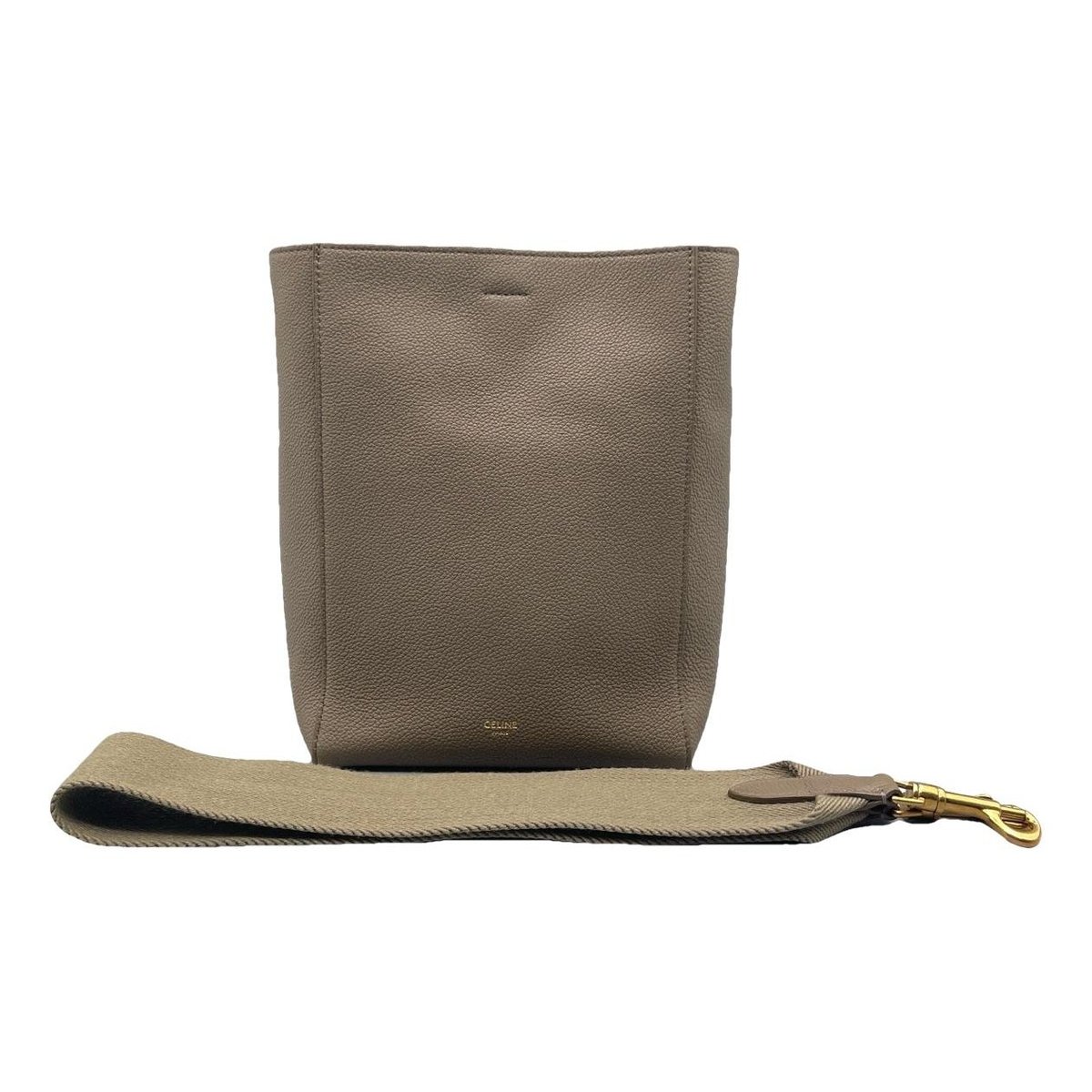 Seau Sangle leather handbag
