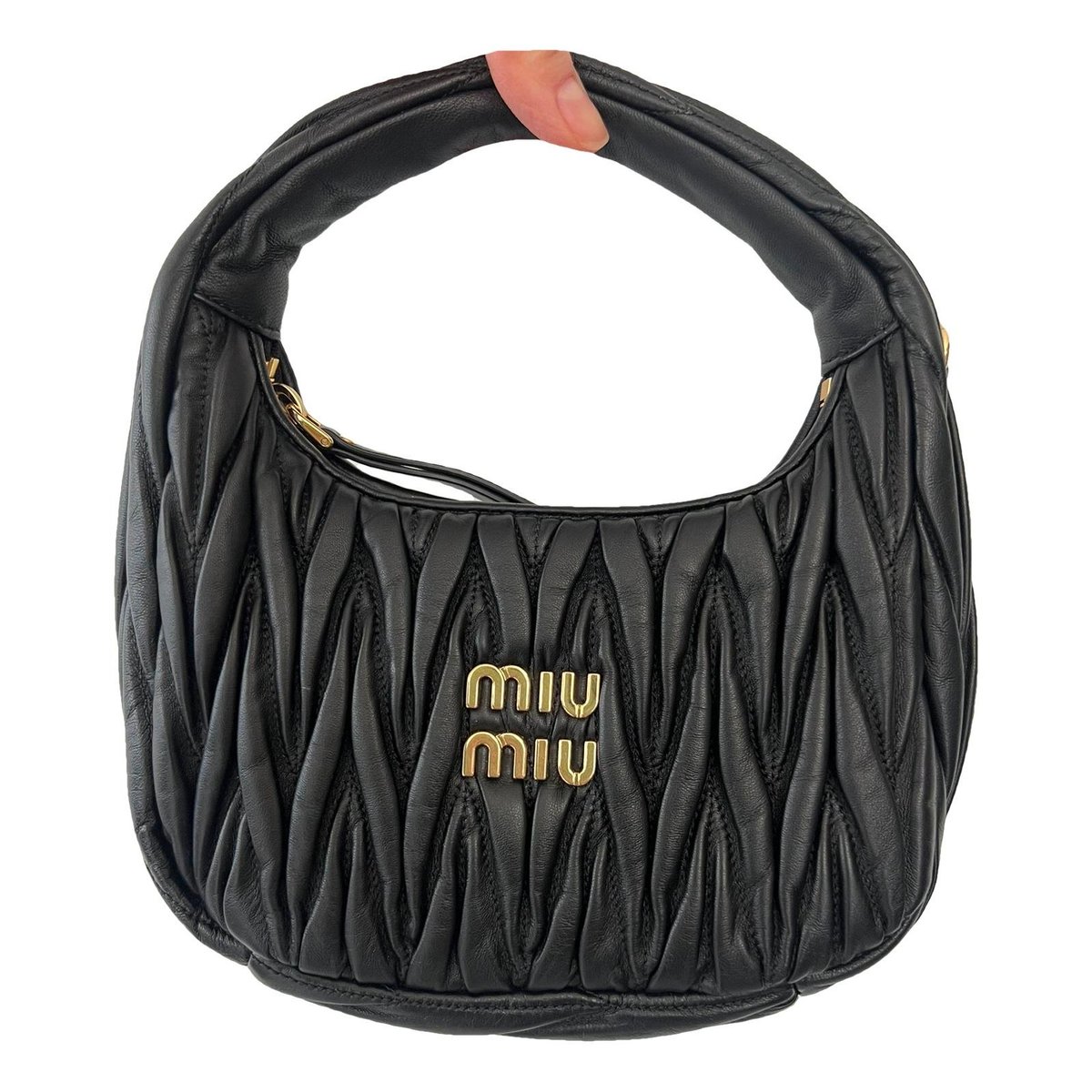 Miu Wander leather handbag