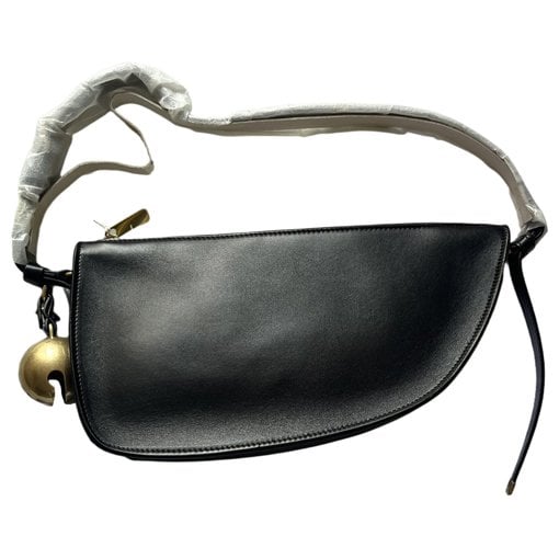 Shield leather handbag