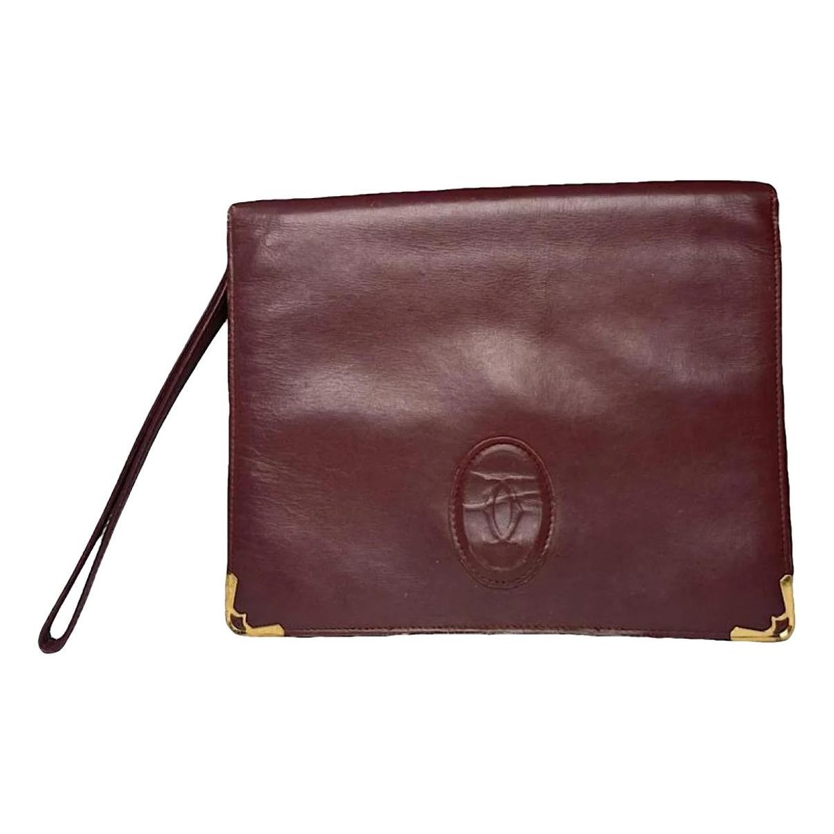 C patent leather clutch bag