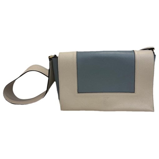 Frame leather handbag