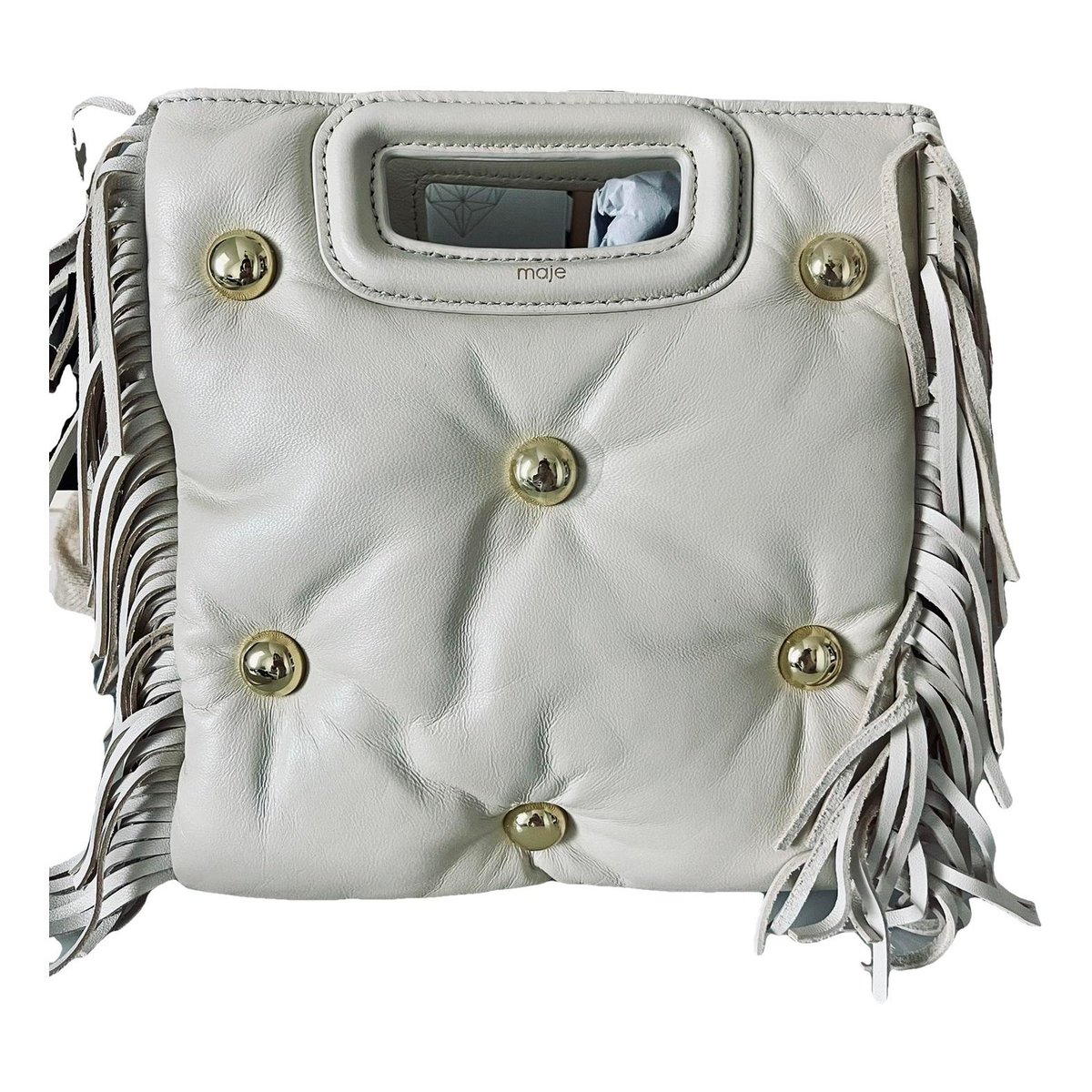 Sac M leather crossbody bag