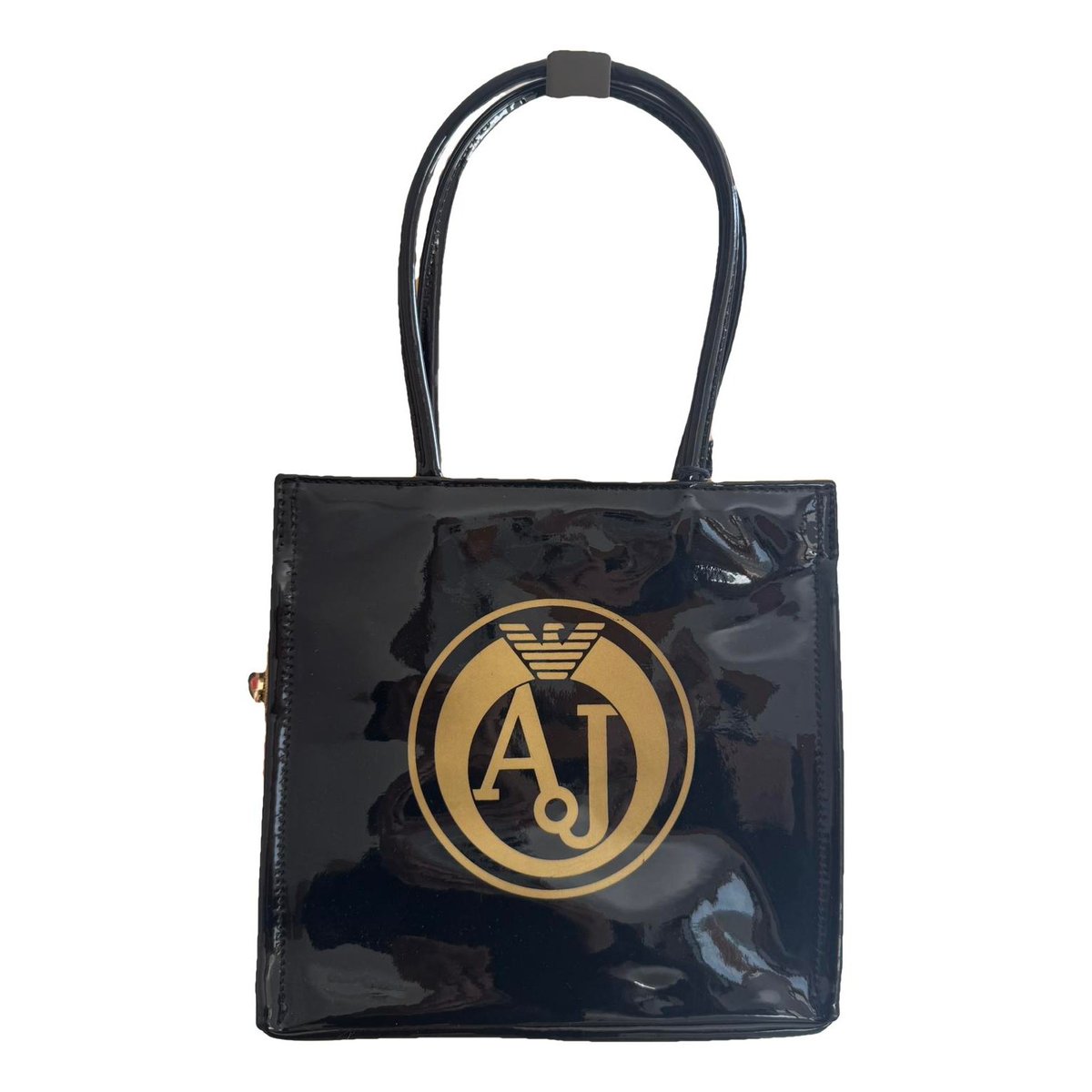 Patent leather handbag