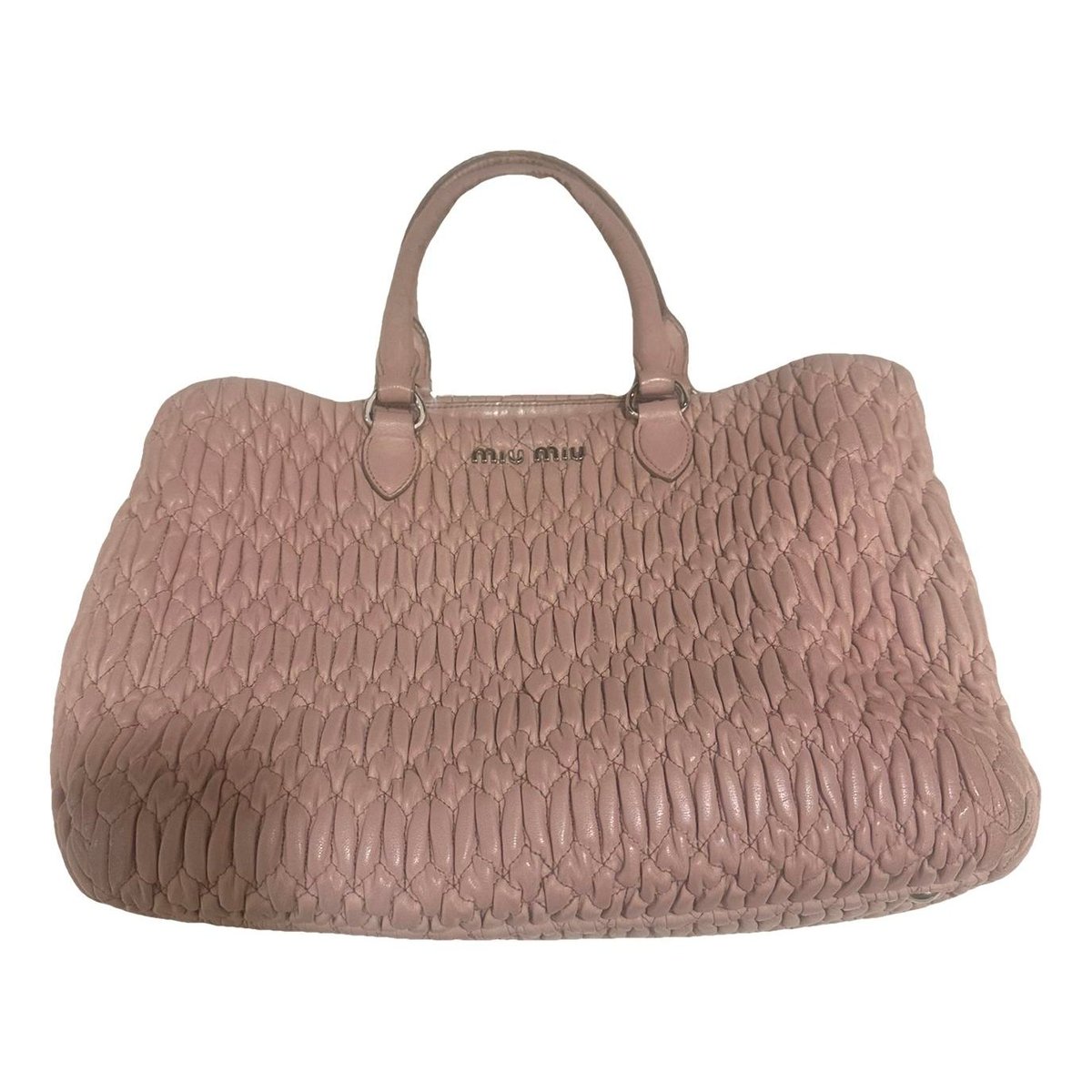 Matelassé leather handbag
