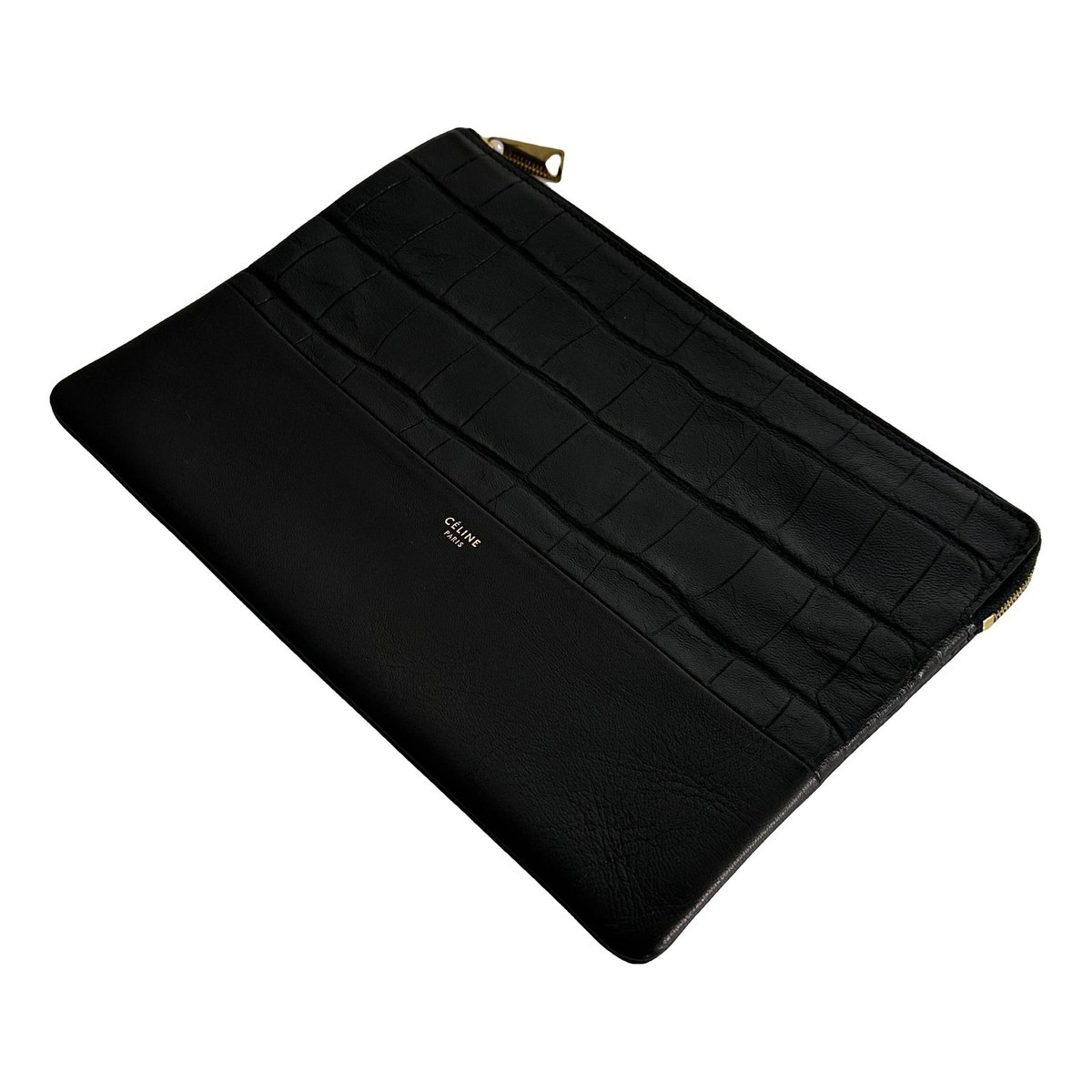 Classic leather clutch bag