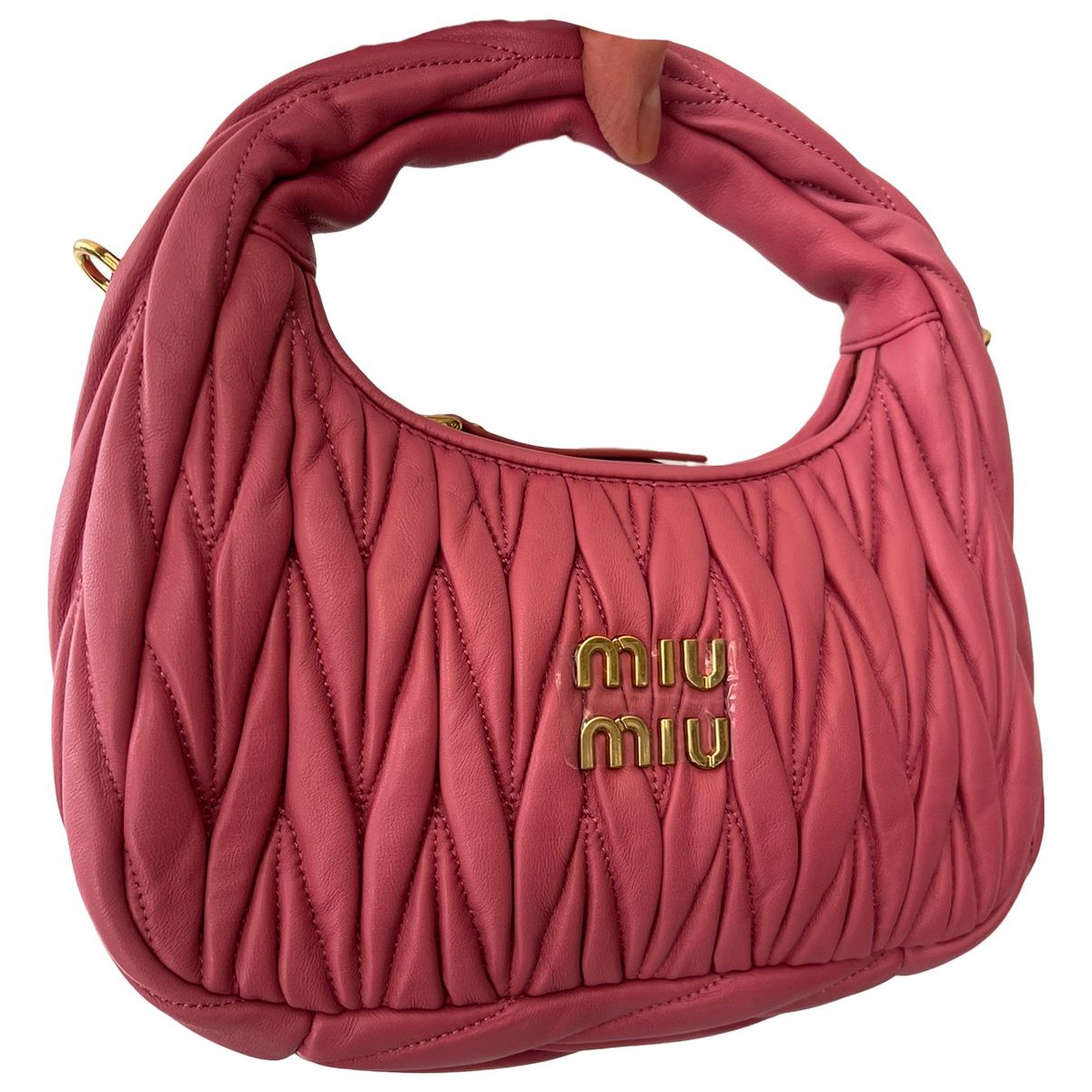 Miu Wander leather handbag