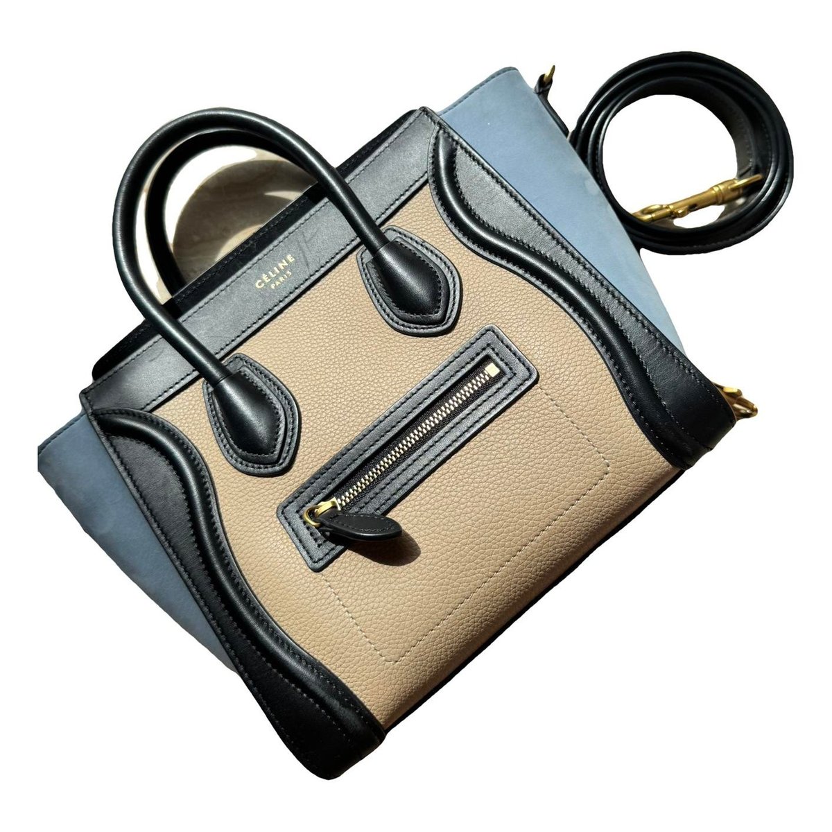 Nano Luggage leather handbag
