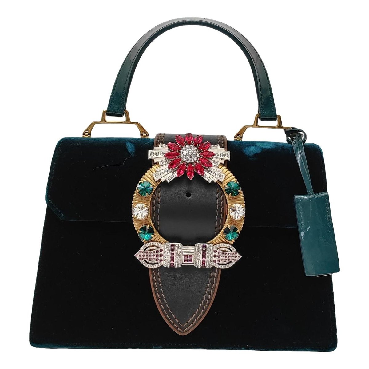 Miu Lady velvet handbag