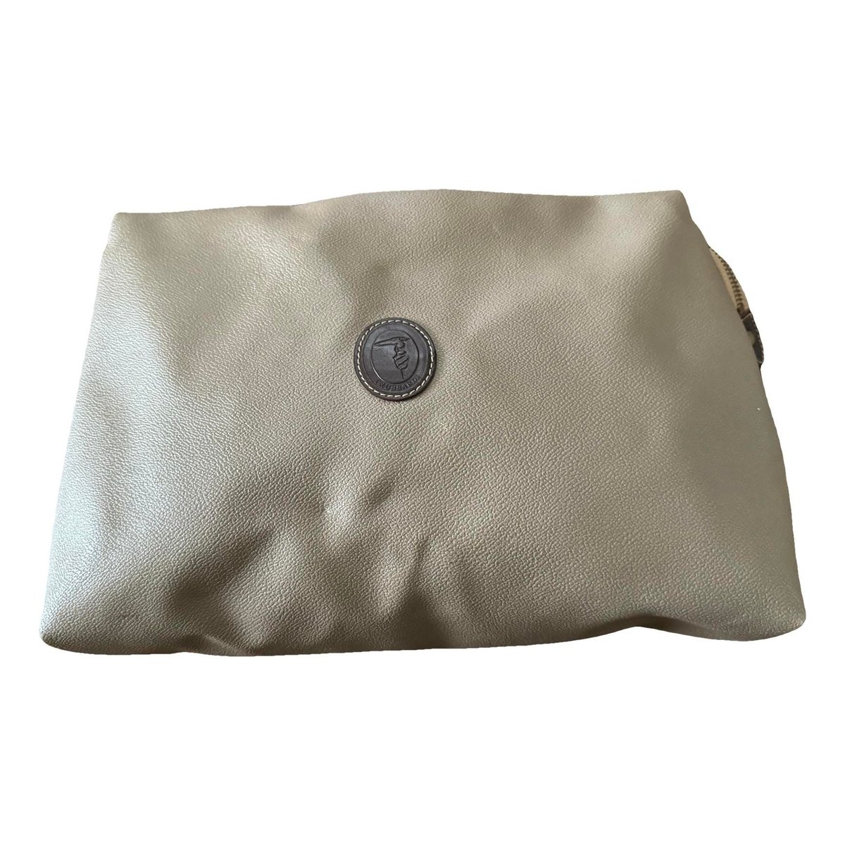 Leather clutch bag