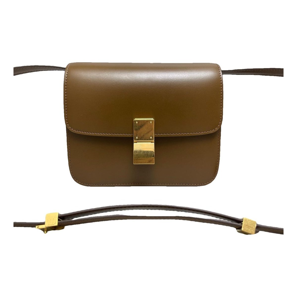 Classic leather crossbody bag