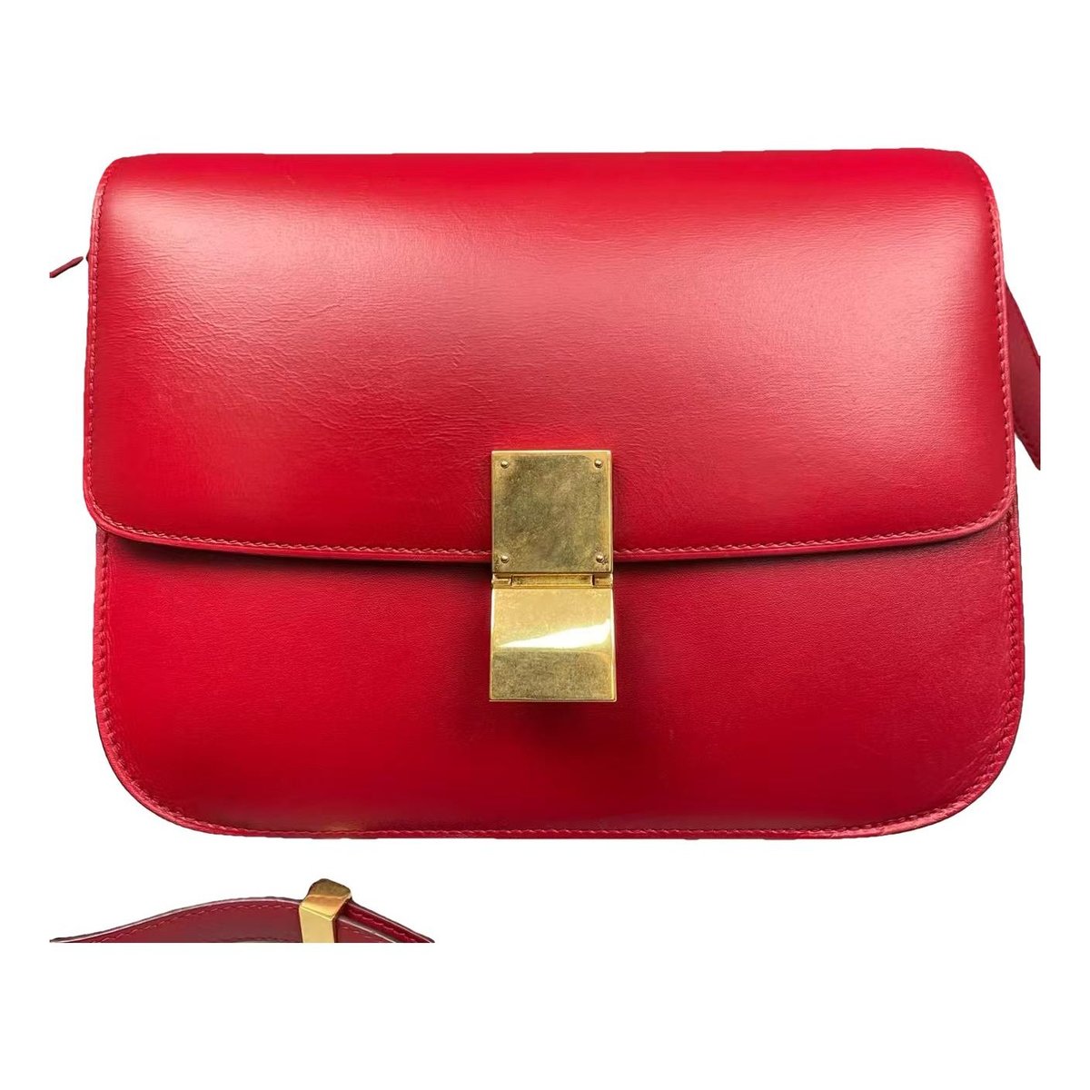 Classic leather crossbody bag