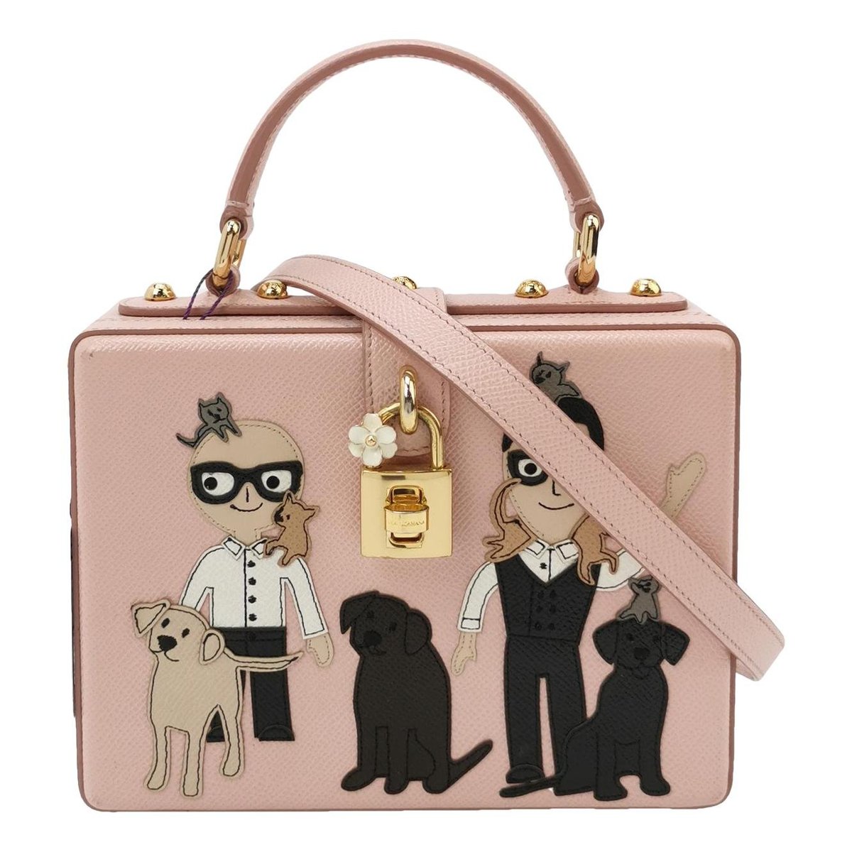 Dolce Box leather crossbody bag