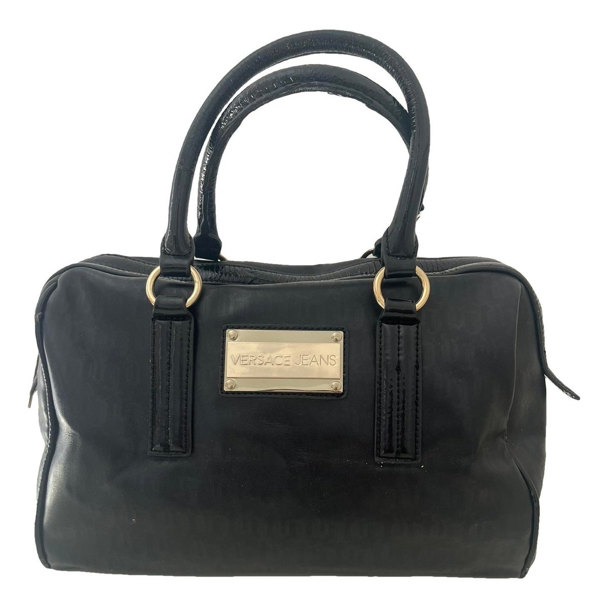 Patent leather handbag
