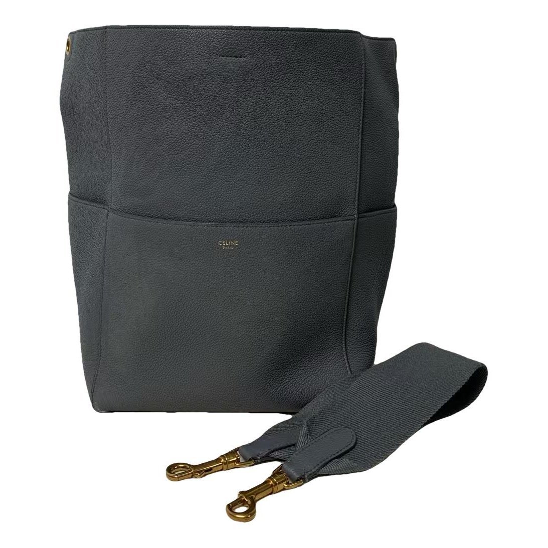 Seau Sangle leather handbag