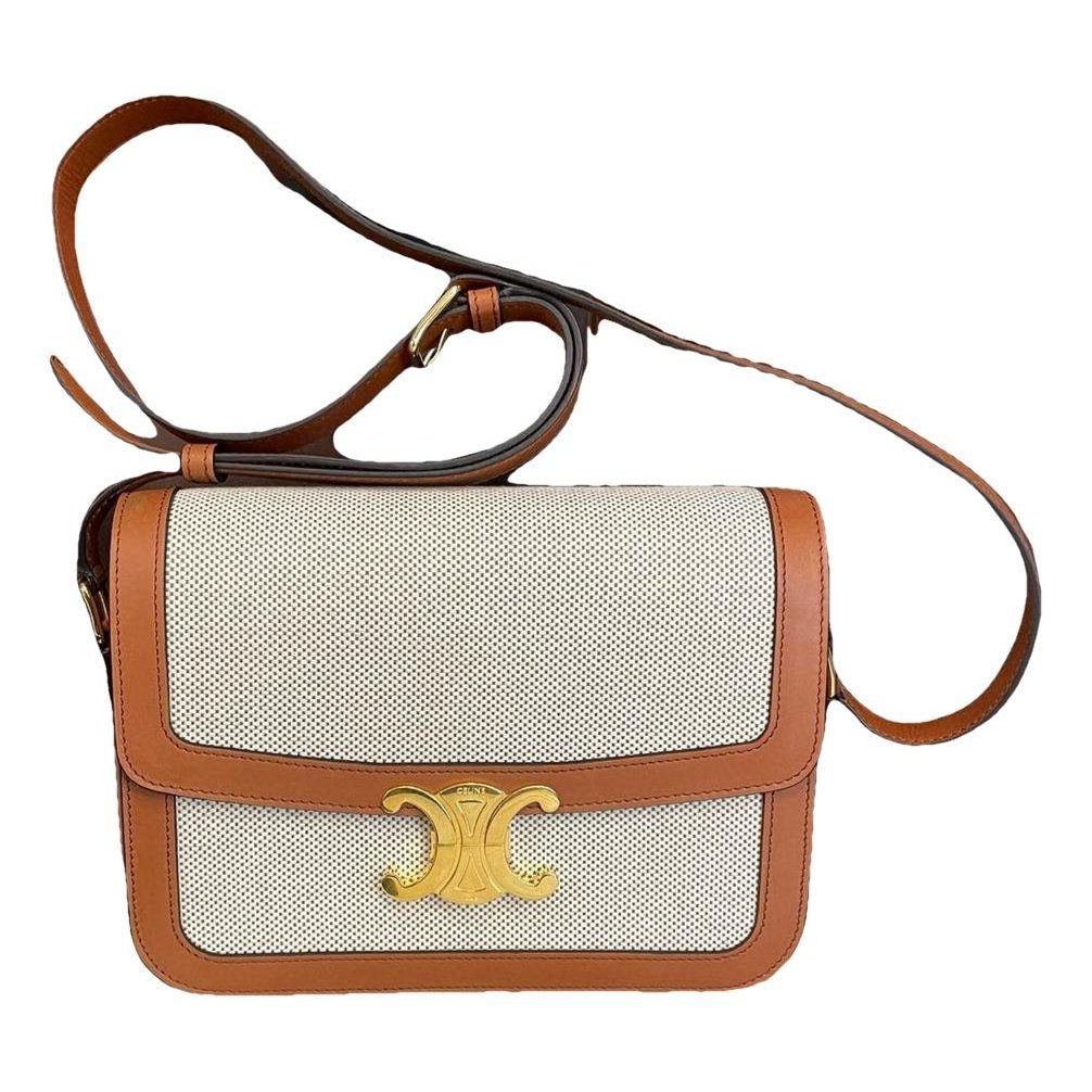 Triomphe leather crossbody bag