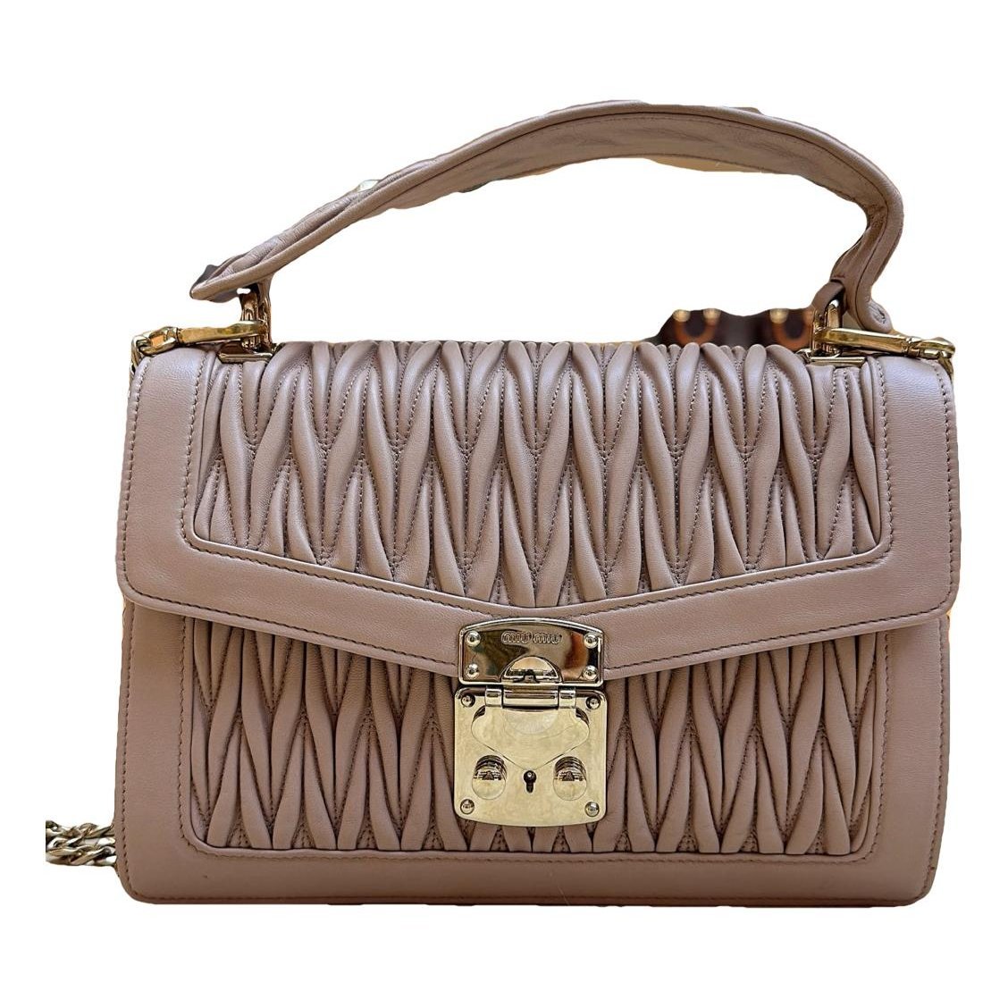 Miu Confidential leather handbag