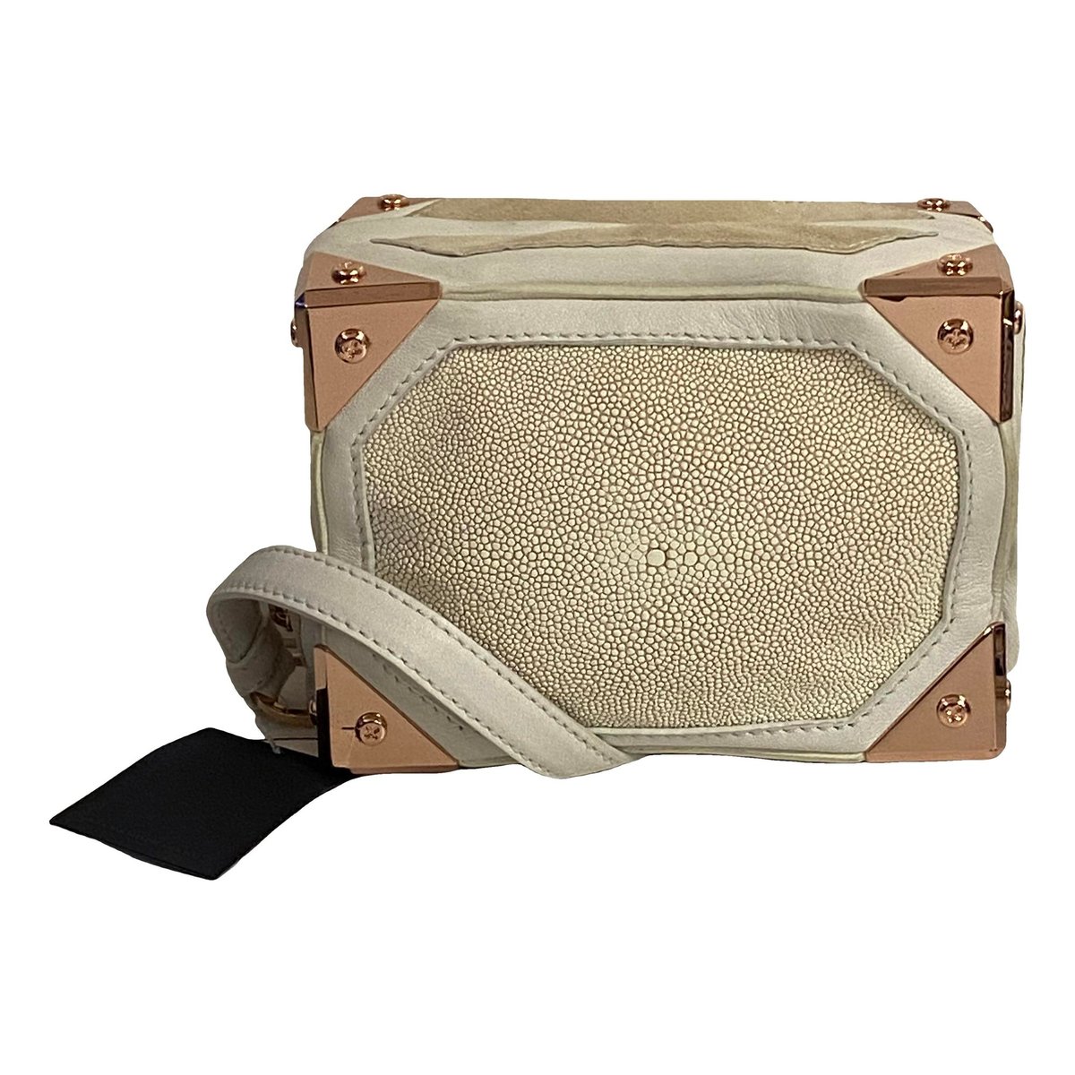 Leather clutch bag