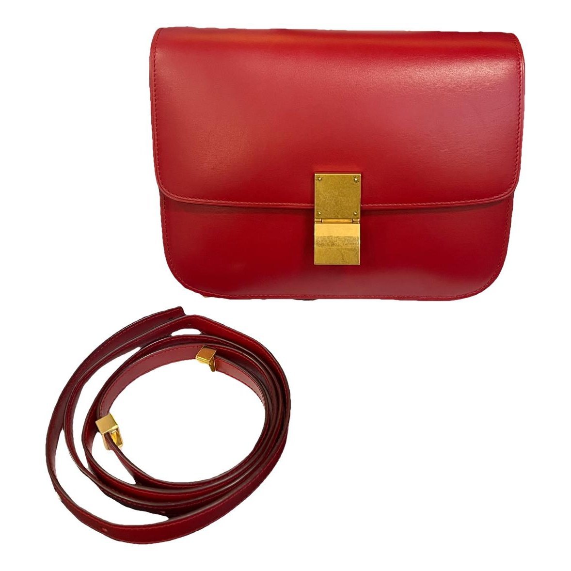 Classic leather crossbody bag