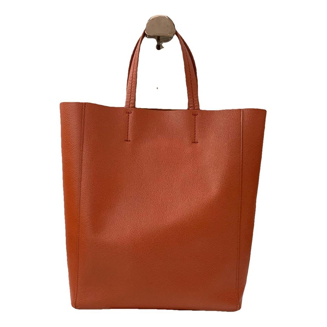 Cabas PM leather handbag