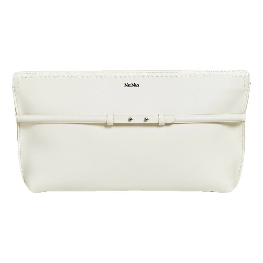 Leather clutch bag