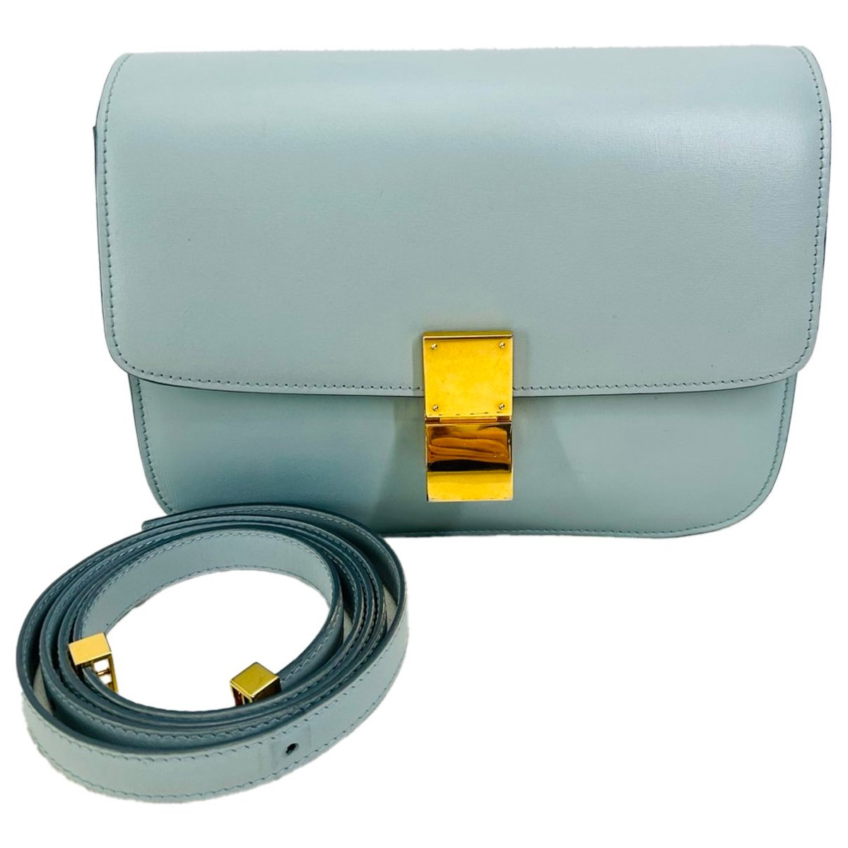 Classic leather crossbody bag