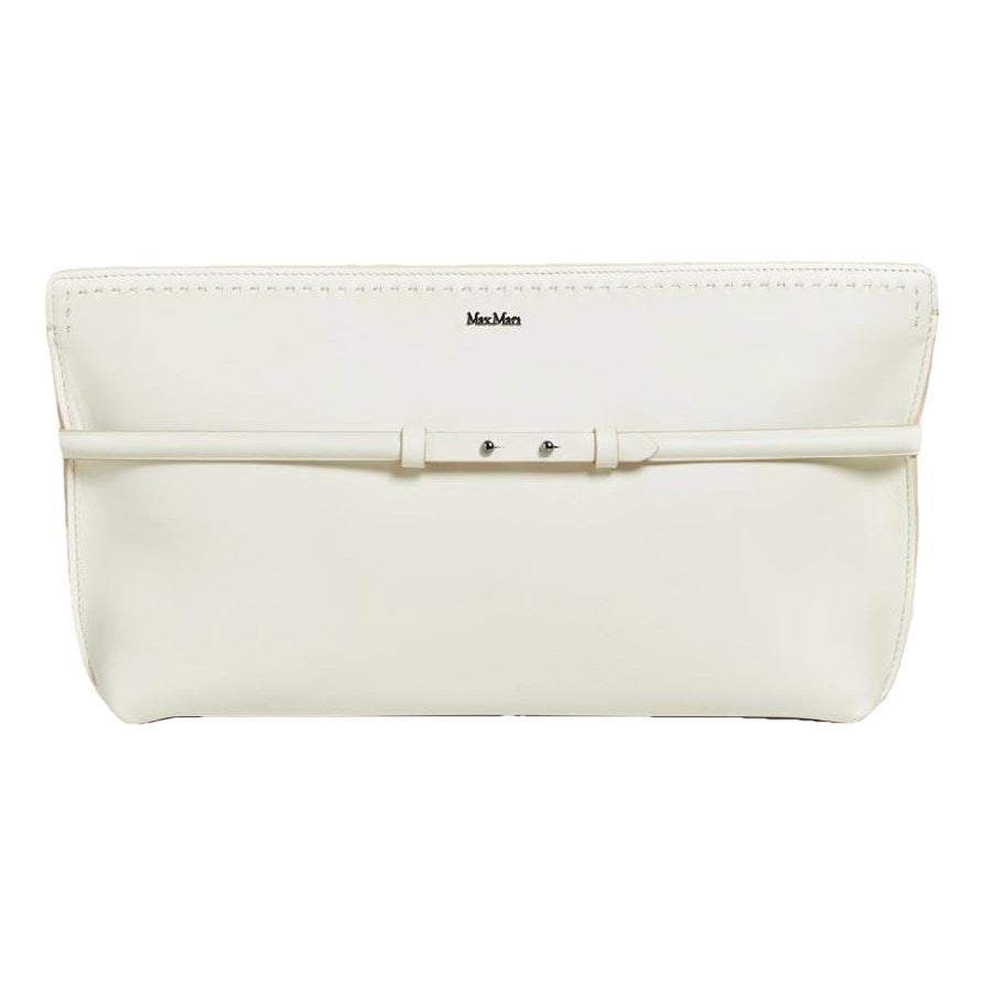 Leather clutch bag
