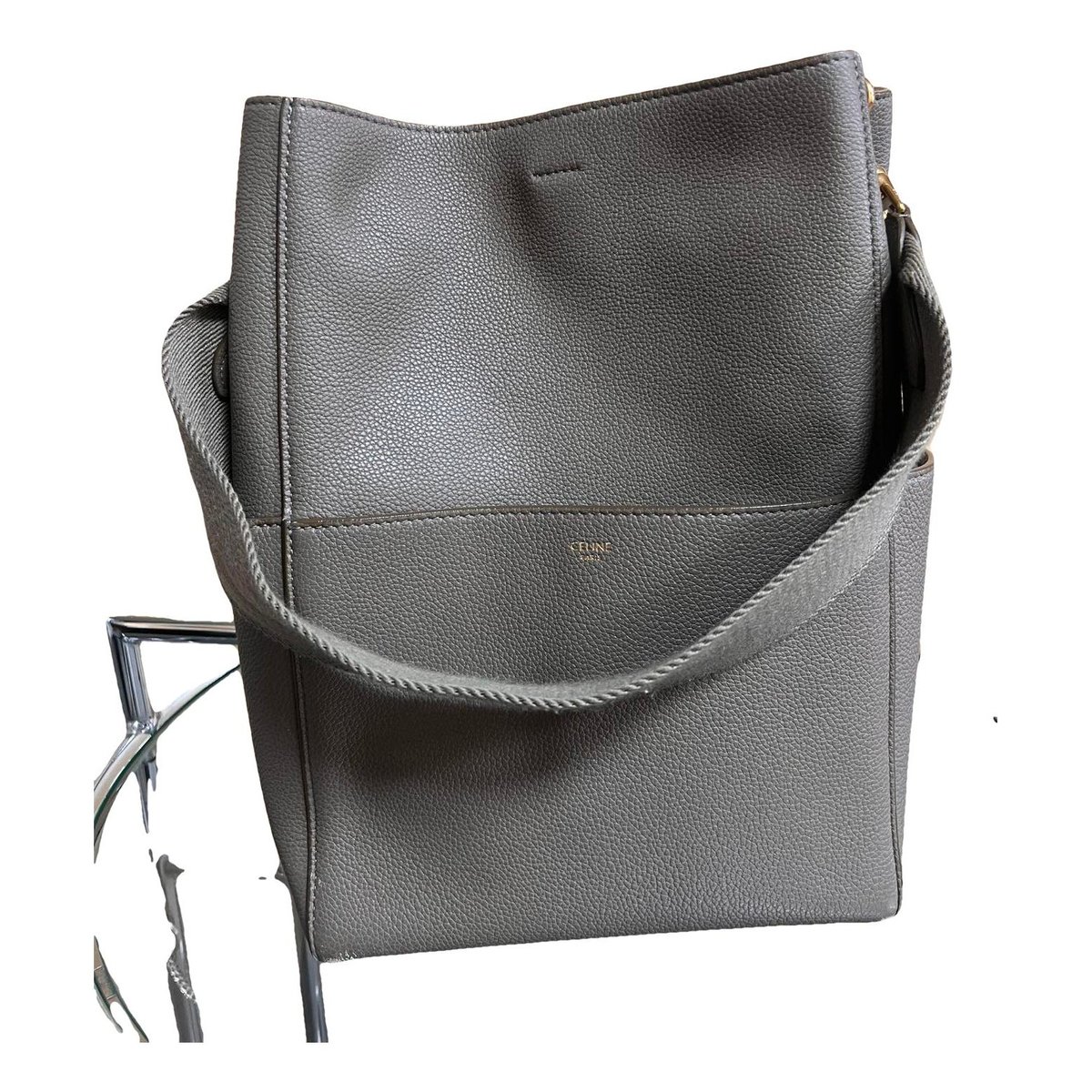 Seau Sangle leather handbag