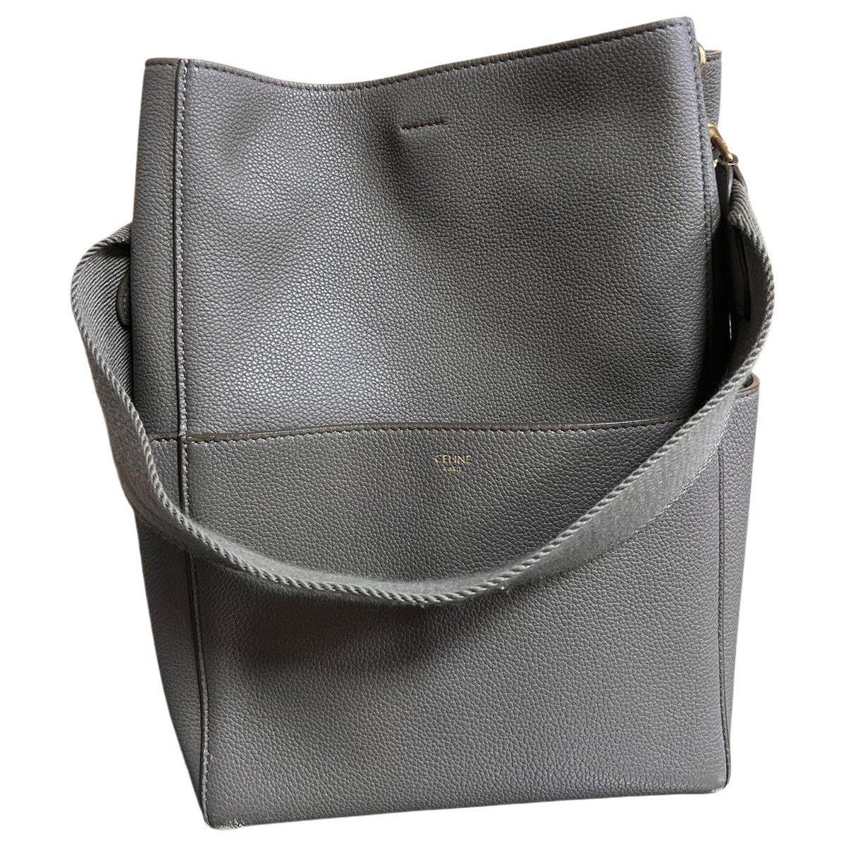 Seau Sangle leather handbag