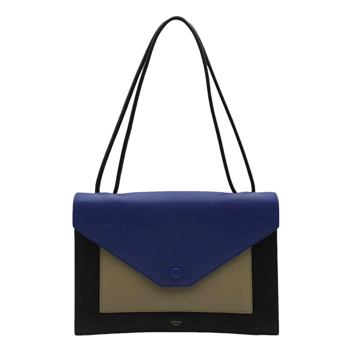 Pocket leather handbag