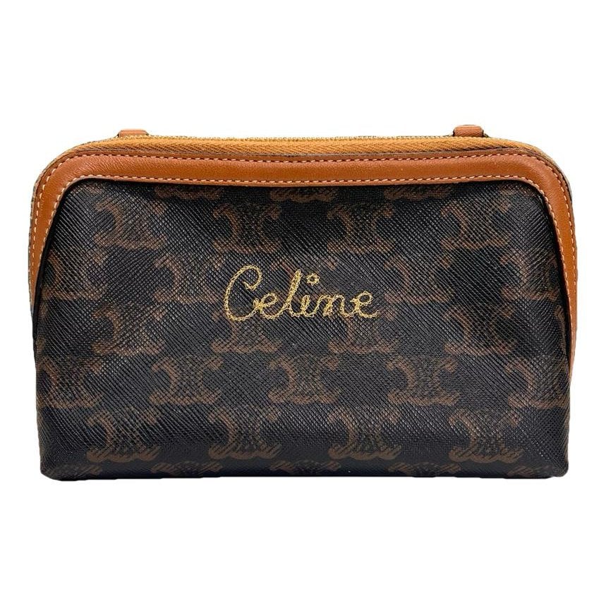 Triomphe leather crossbody bag