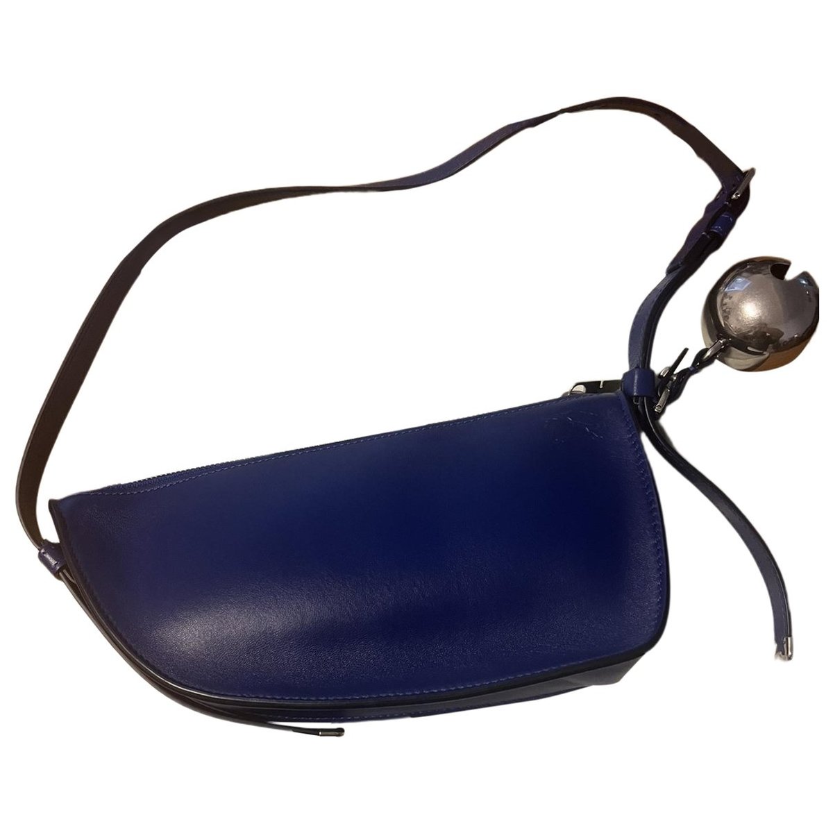 Shield leather handbag