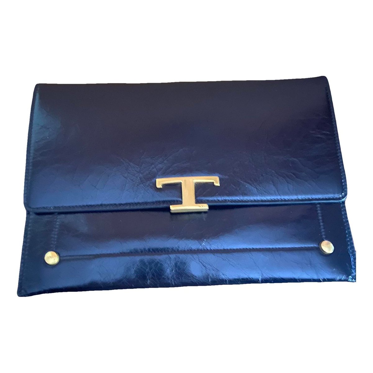 Leather clutch bag