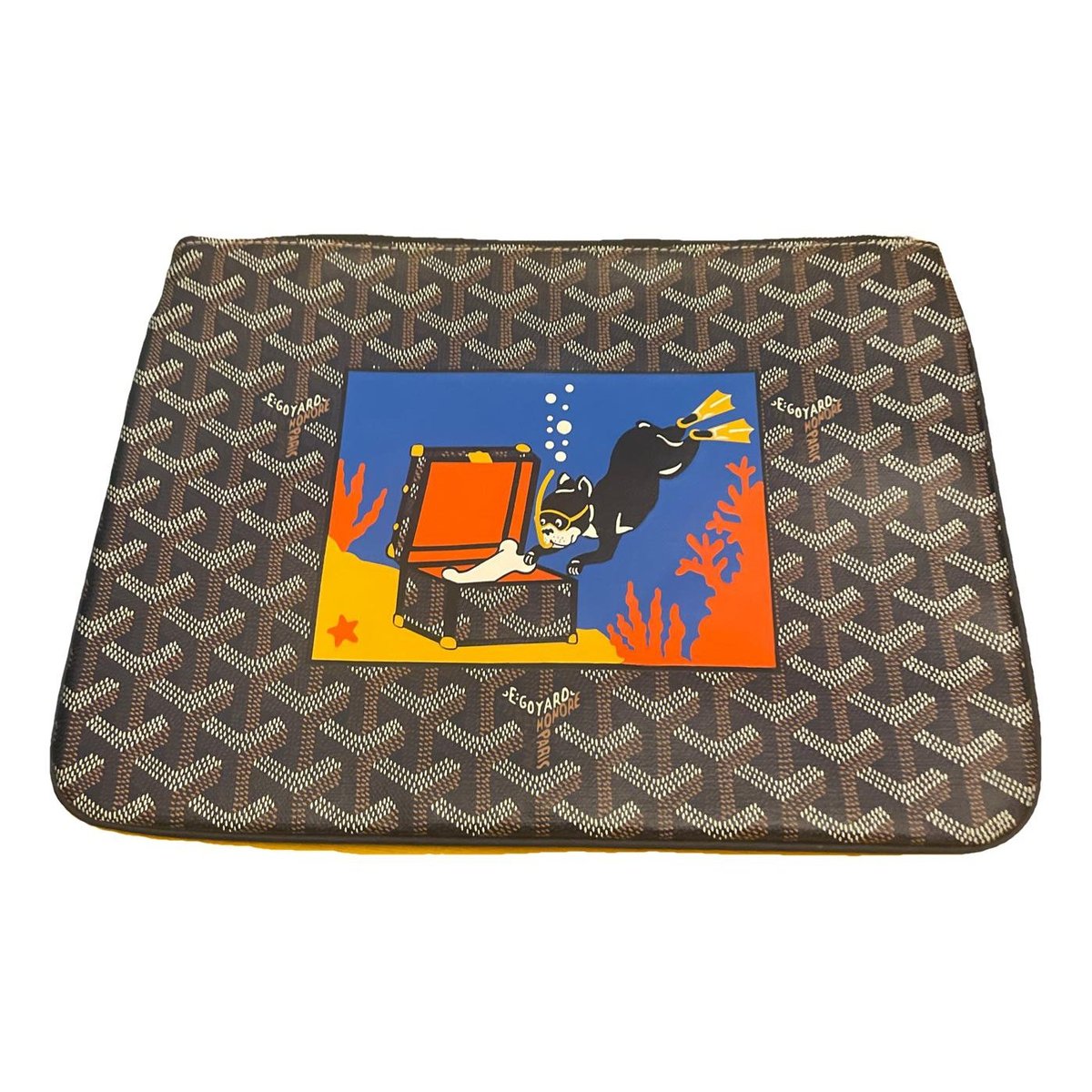 Jouvence cloth clutch bag