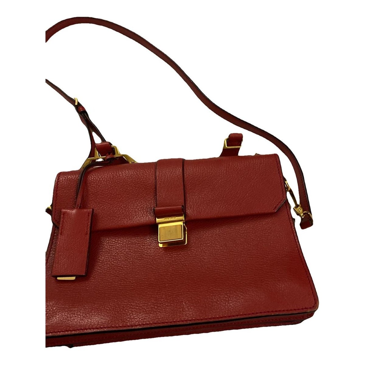 Madras leather crossbody bag
