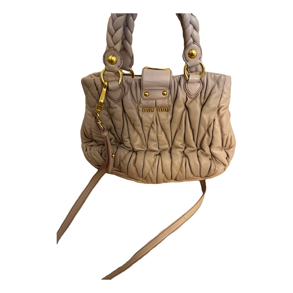 Coffer leather handbag
