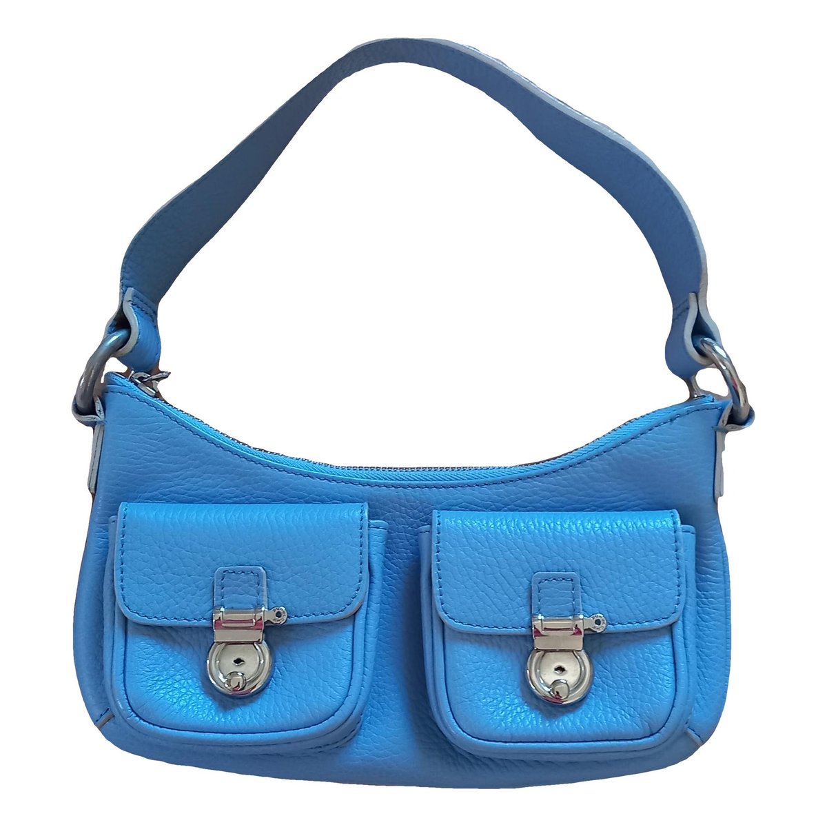 Shield leather handbag