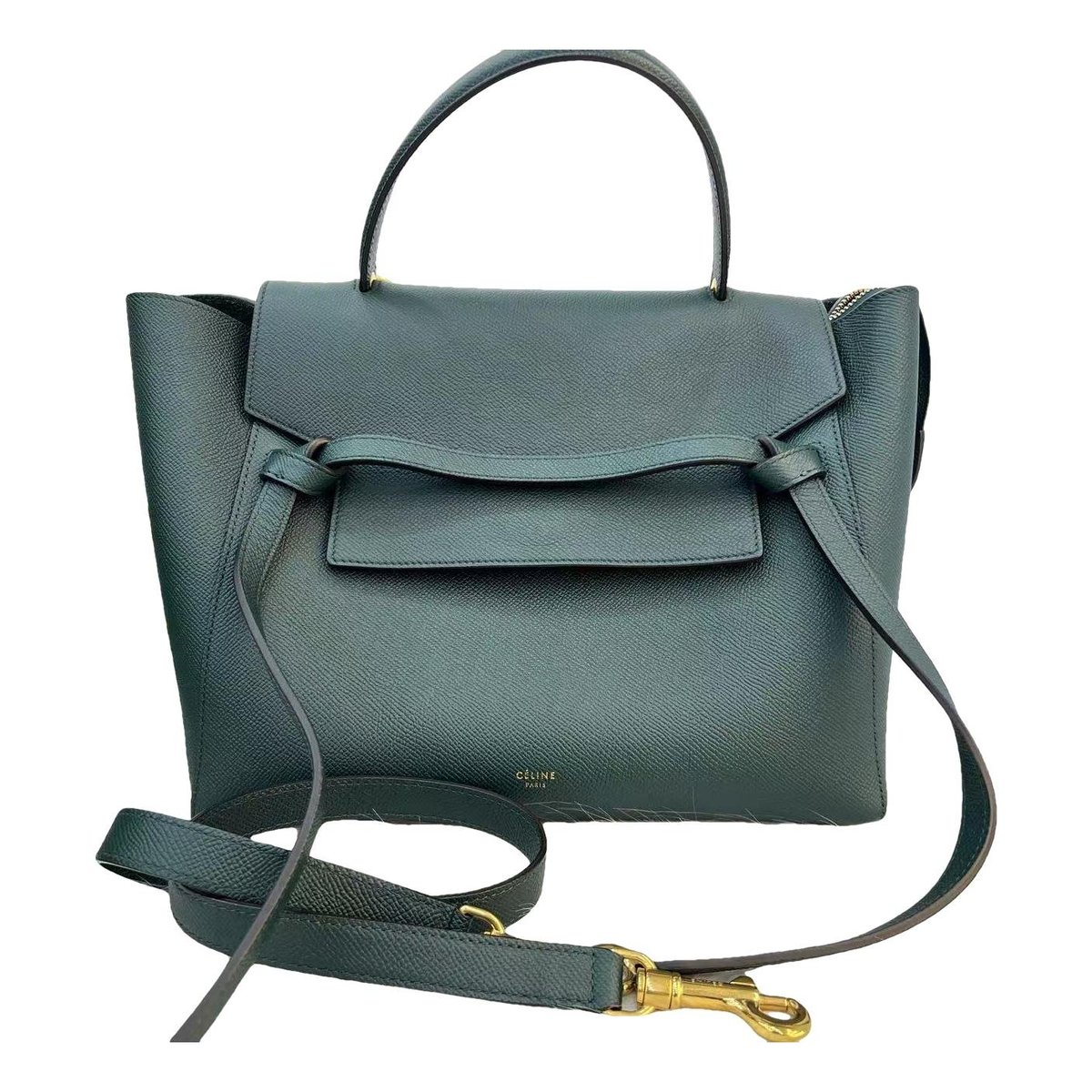 Belt leather handbag