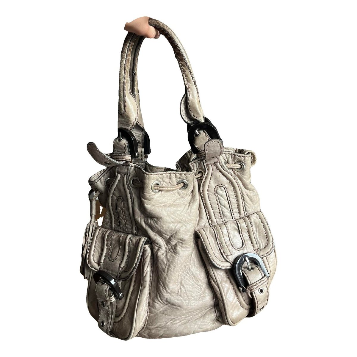 Leather handbag
