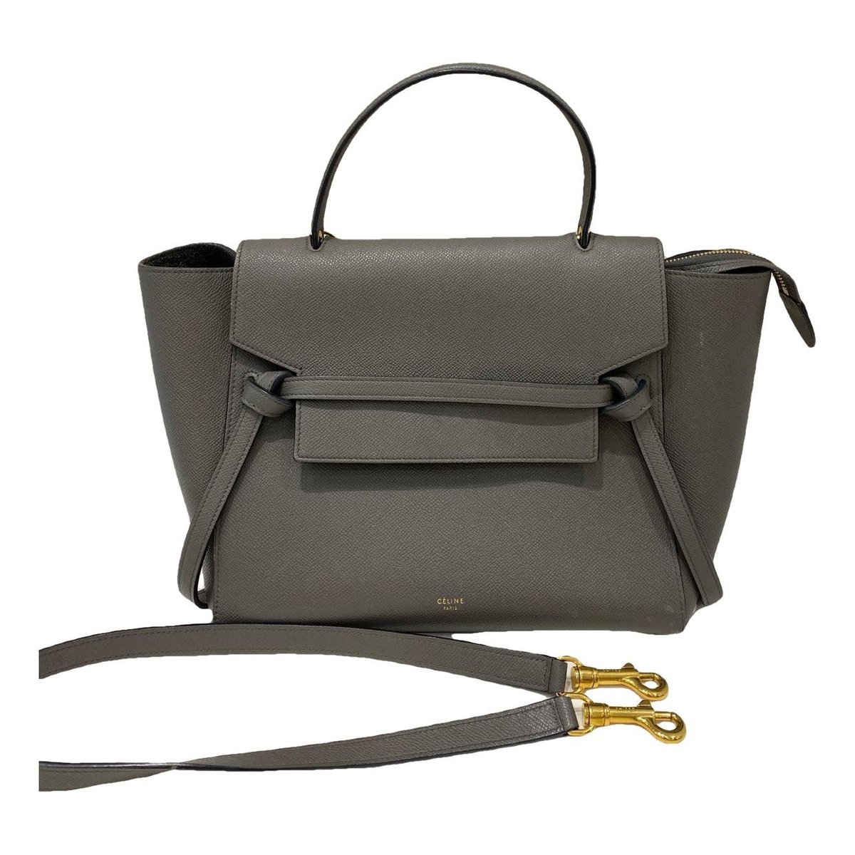 Belt leather handbag