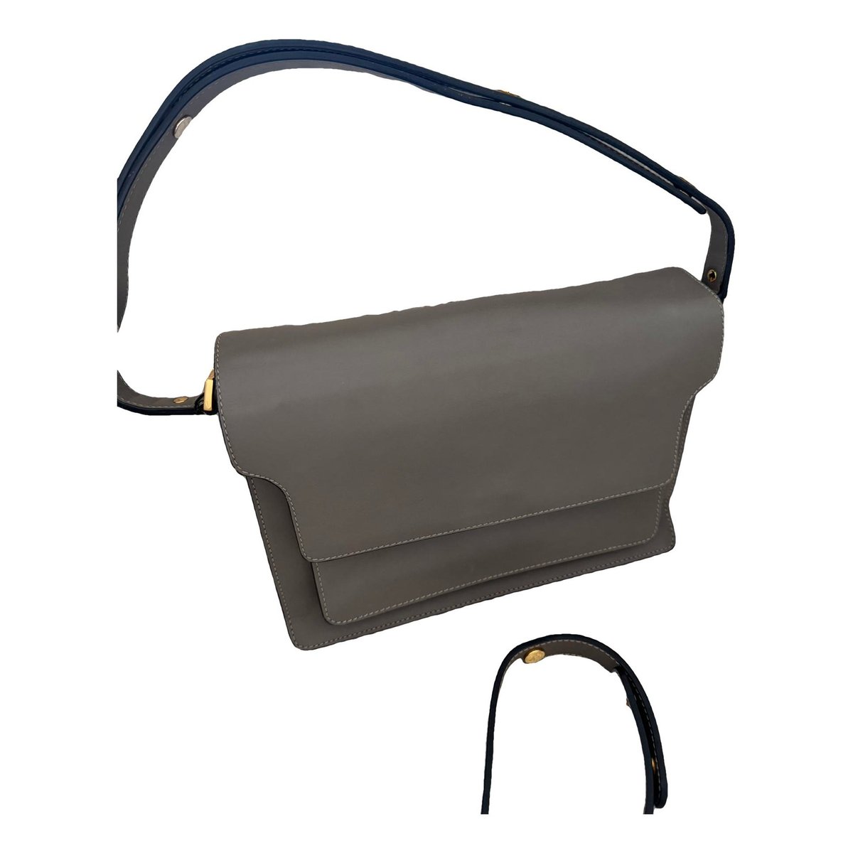 Trunk leather crossbody bag