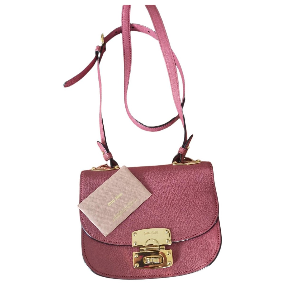 Madras leather crossbody bag