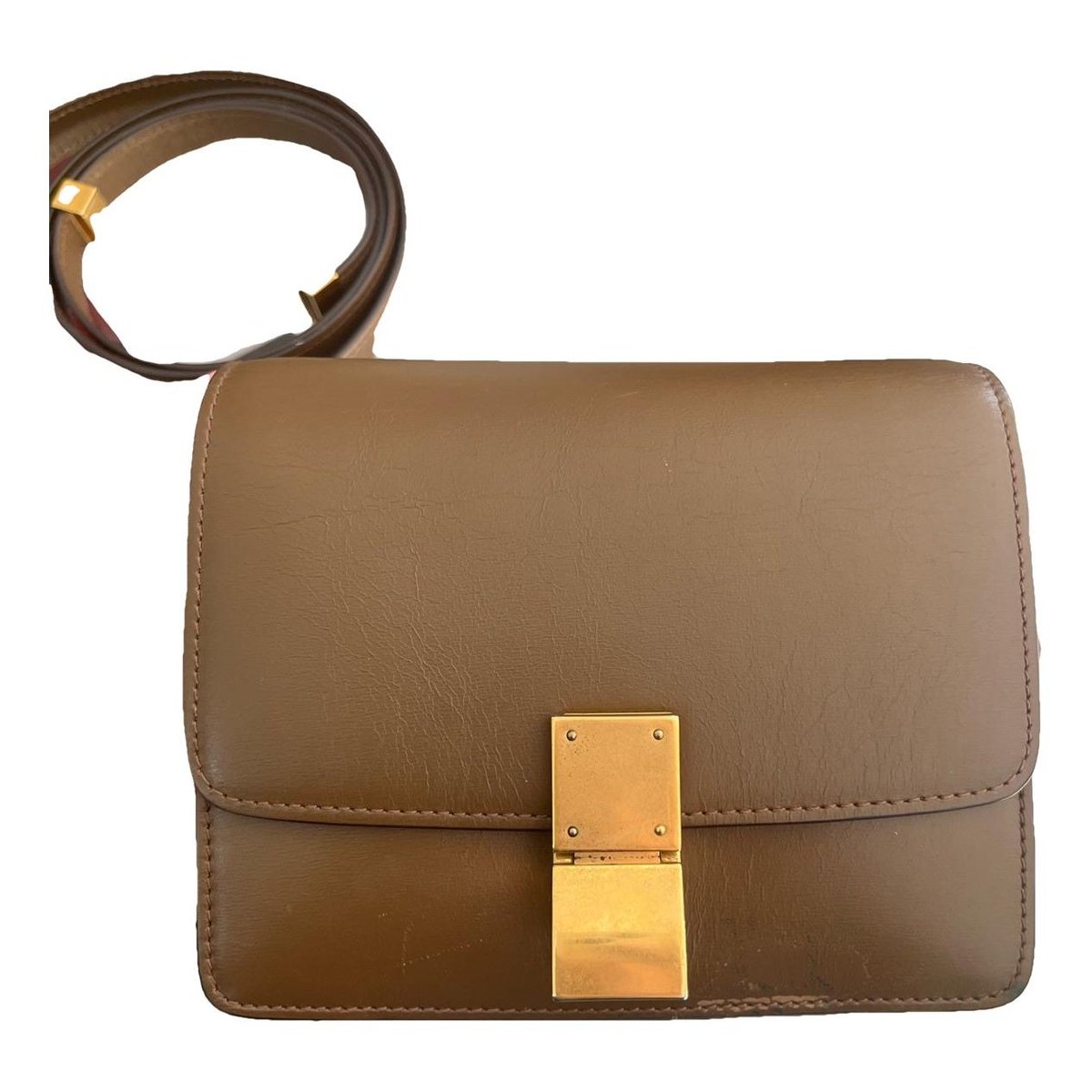 Classic leather crossbody bag