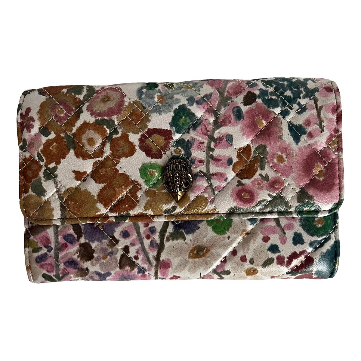 Leather clutch bag