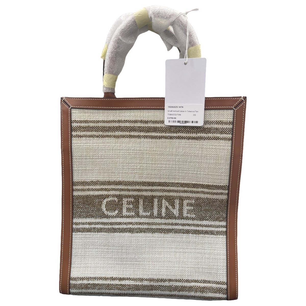 Cabas Vertical leather handbag