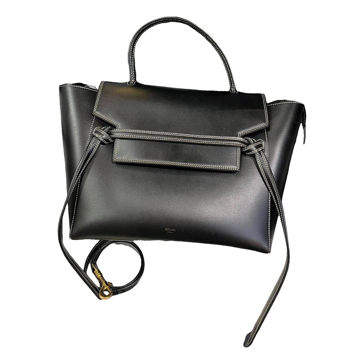 Belt leather handbag