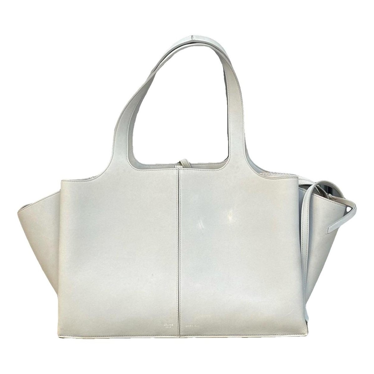 Tri-Fold leather handbag