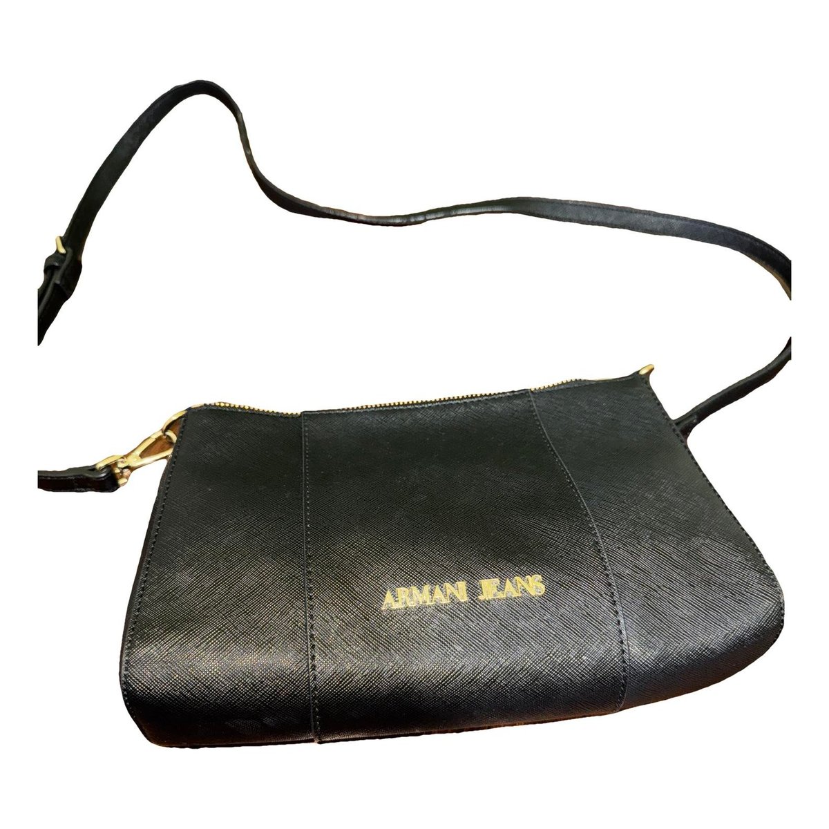 Leather clutch bag