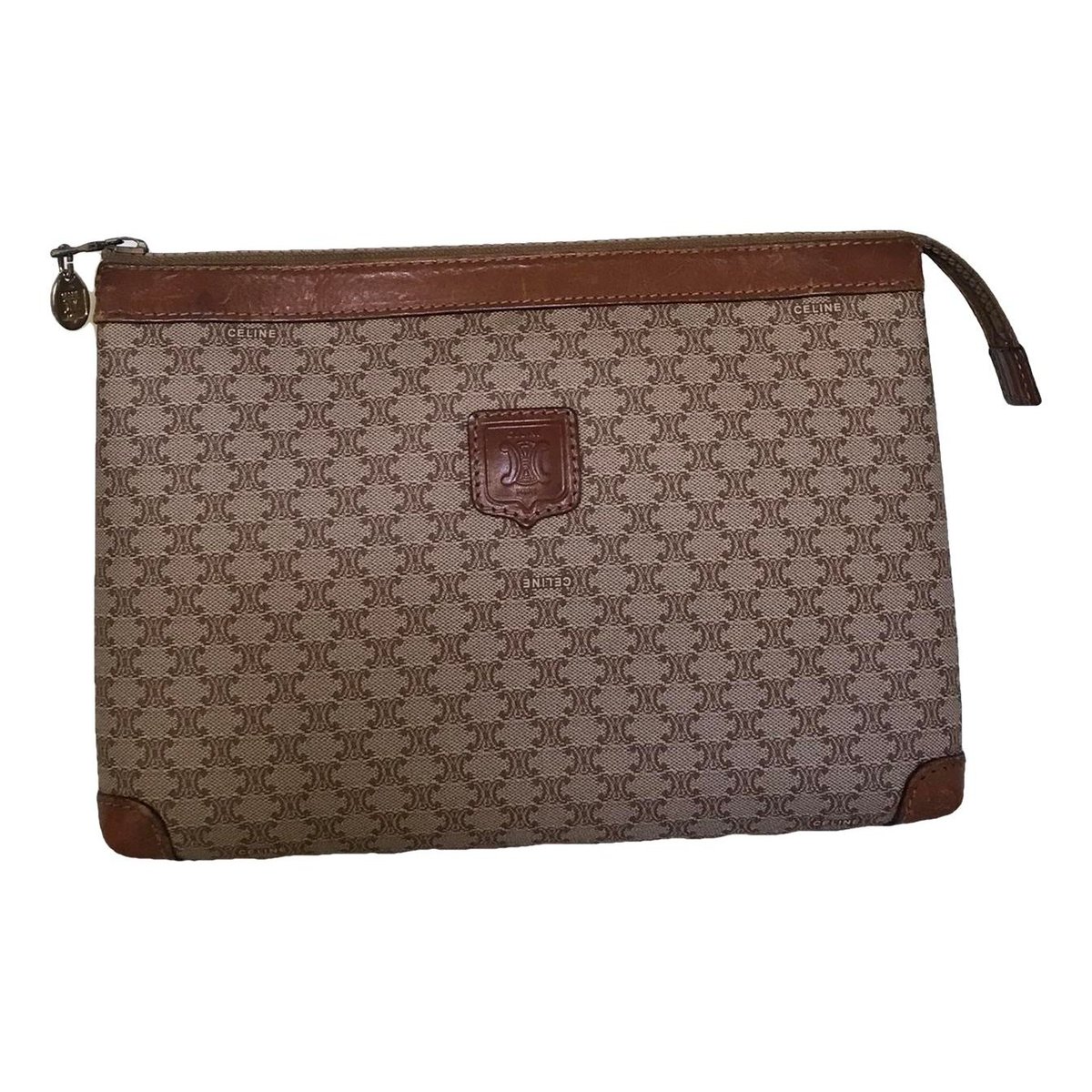 Triomphe Vintage cloth clutch bag