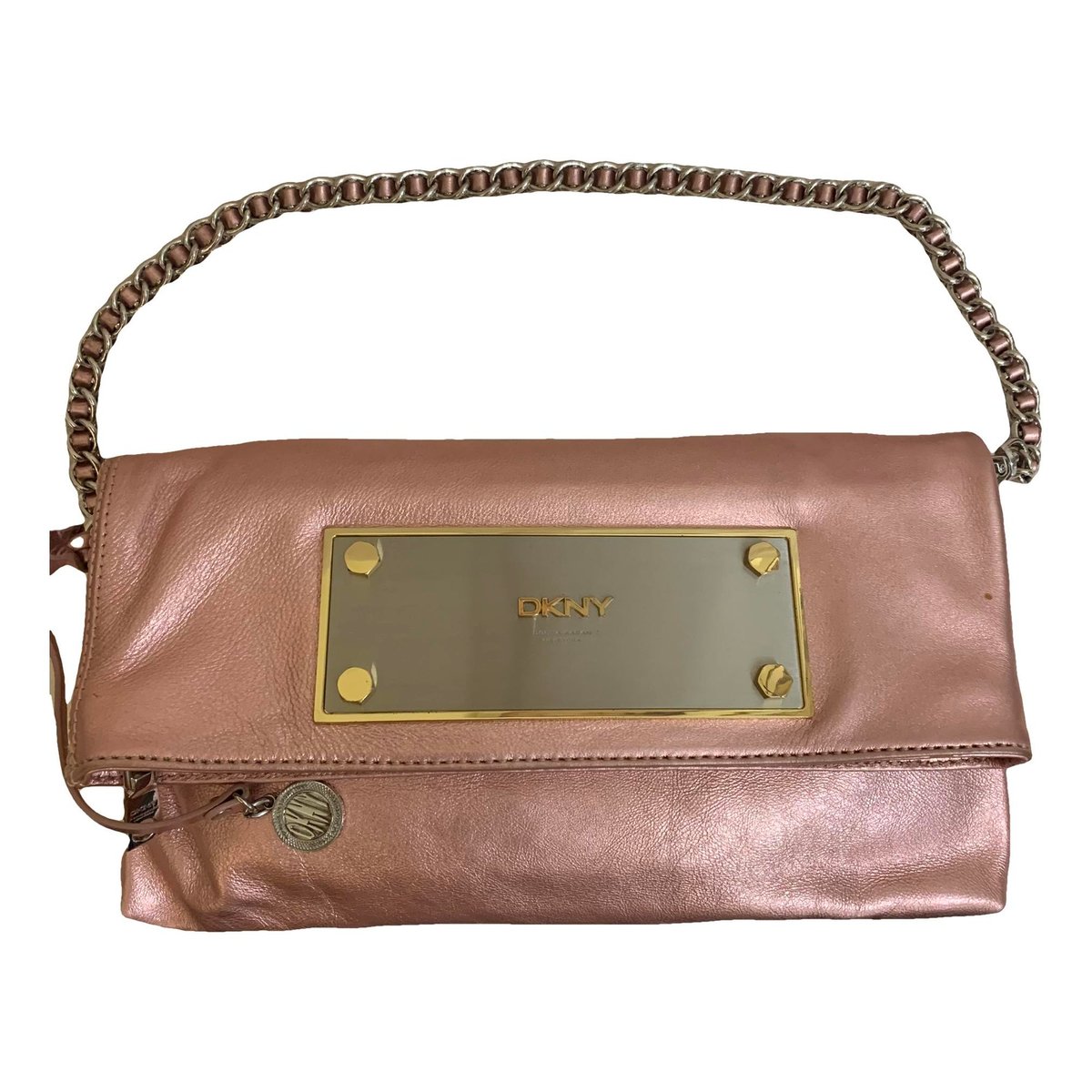 Leather clutch bag